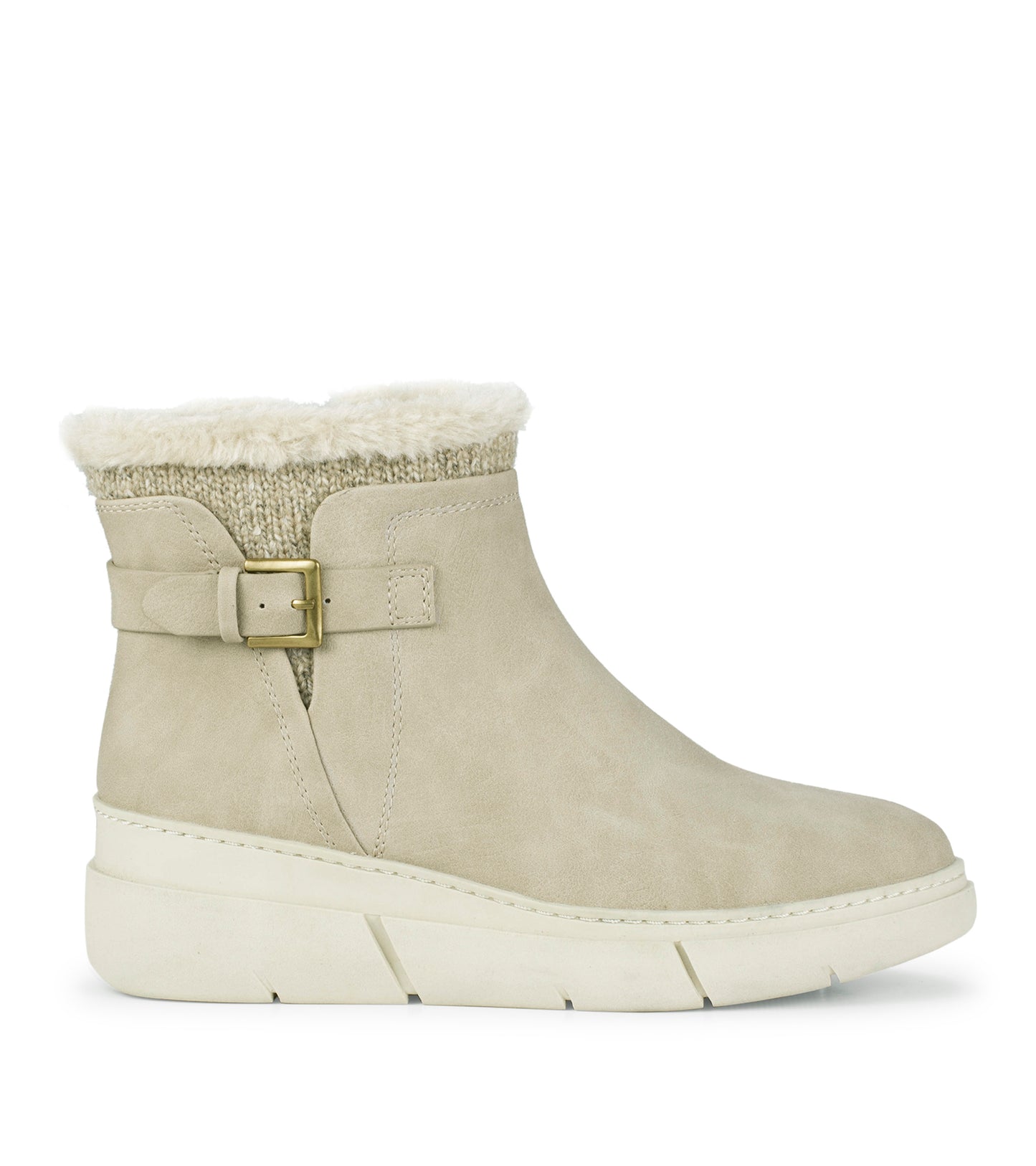 Baretraps Lanney Wedge Bootie Taupe
