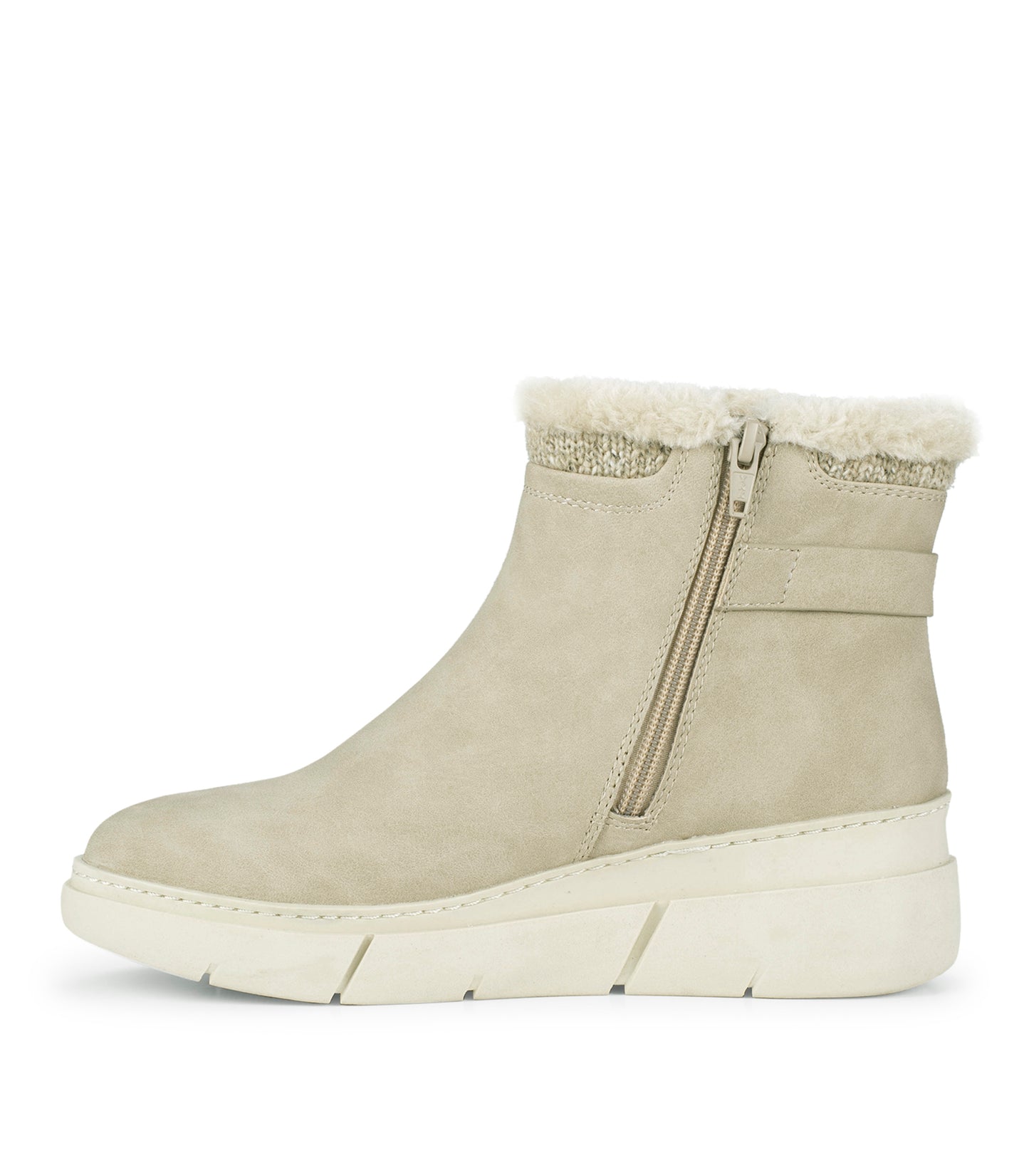Baretraps Lanney Wedge Bootie Taupe
