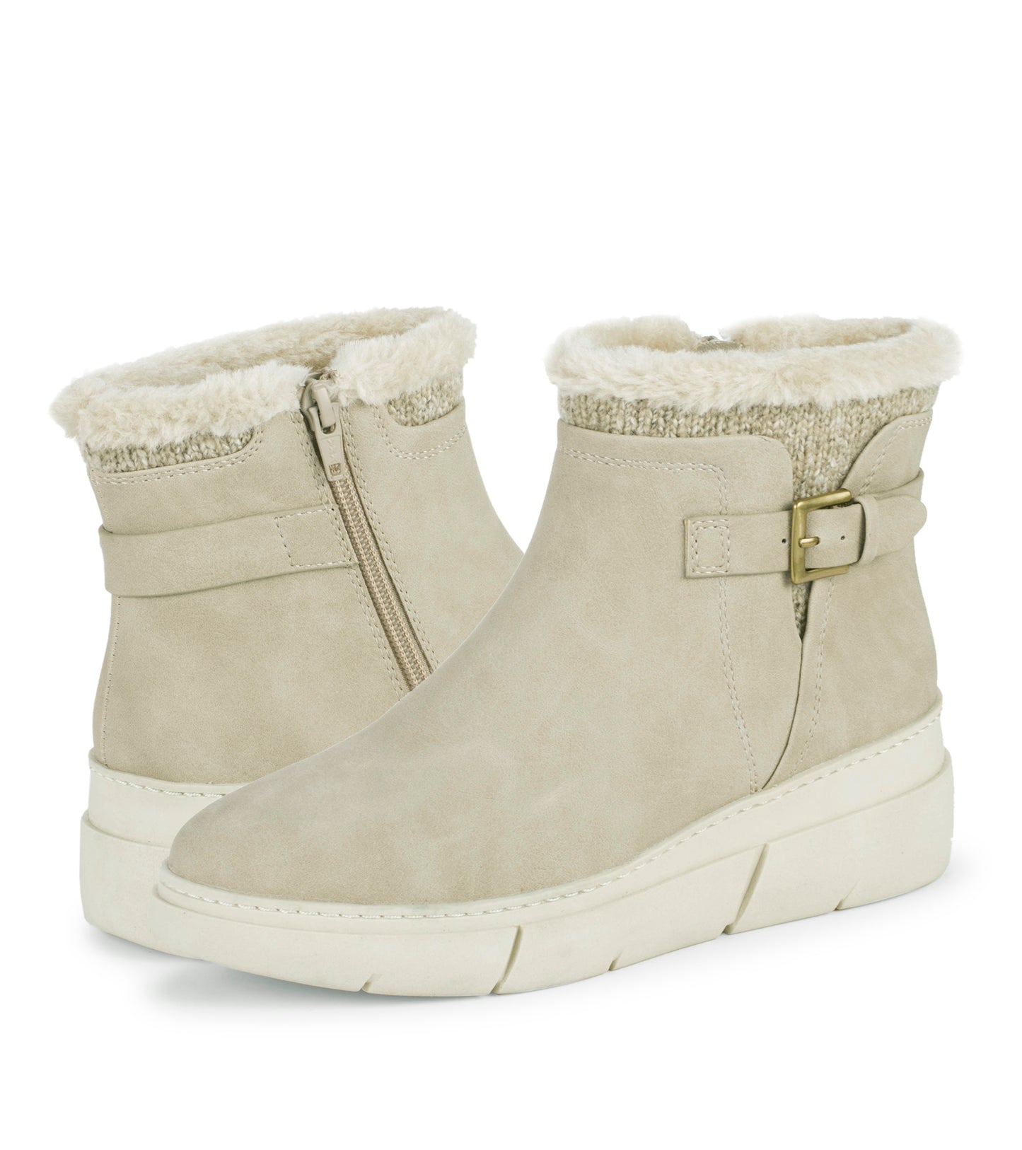 Baretraps Lanney Wedge Bootie Taupe