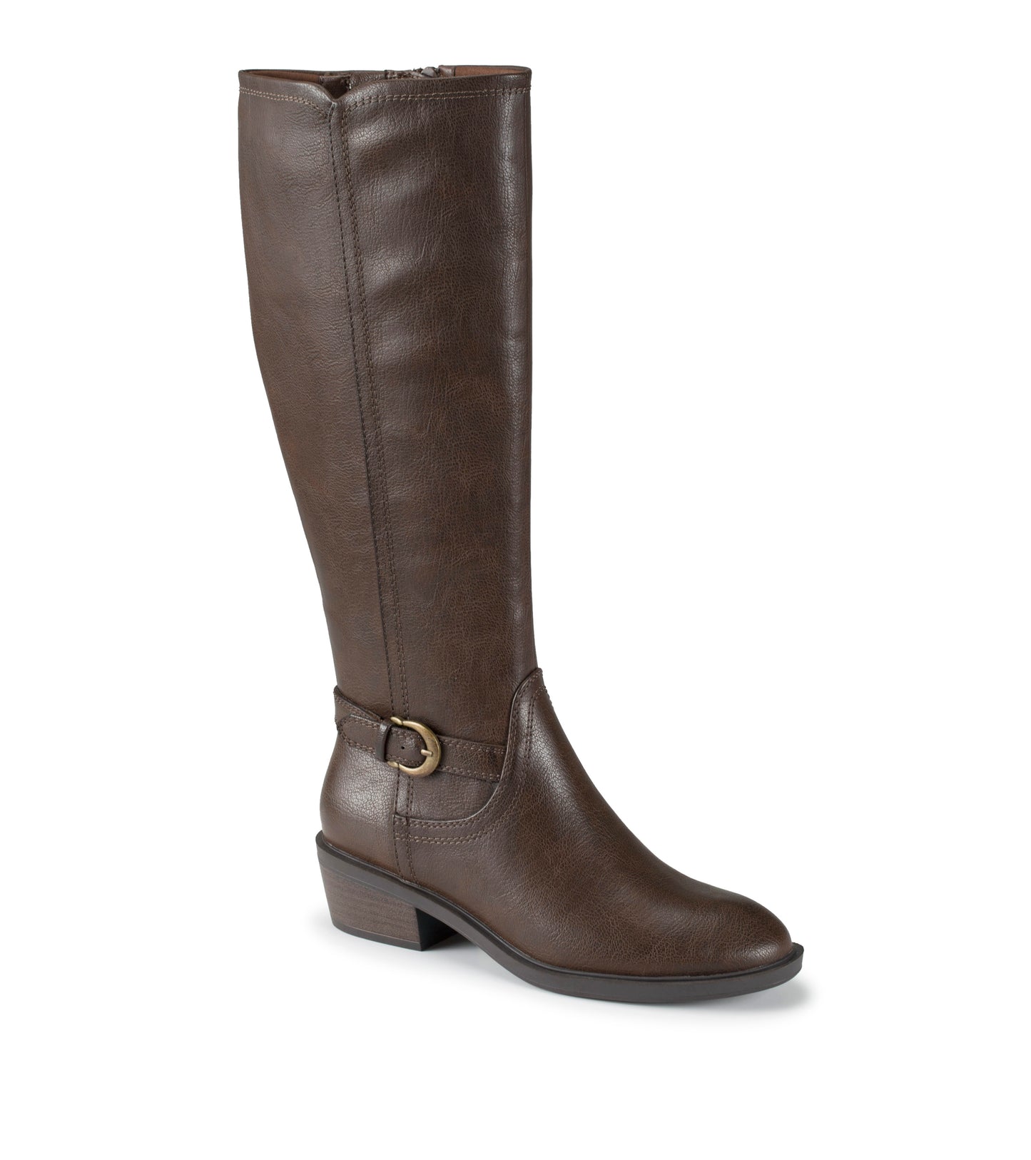 Baretraps Nena Wide Calf Riding Boot Dark Brown