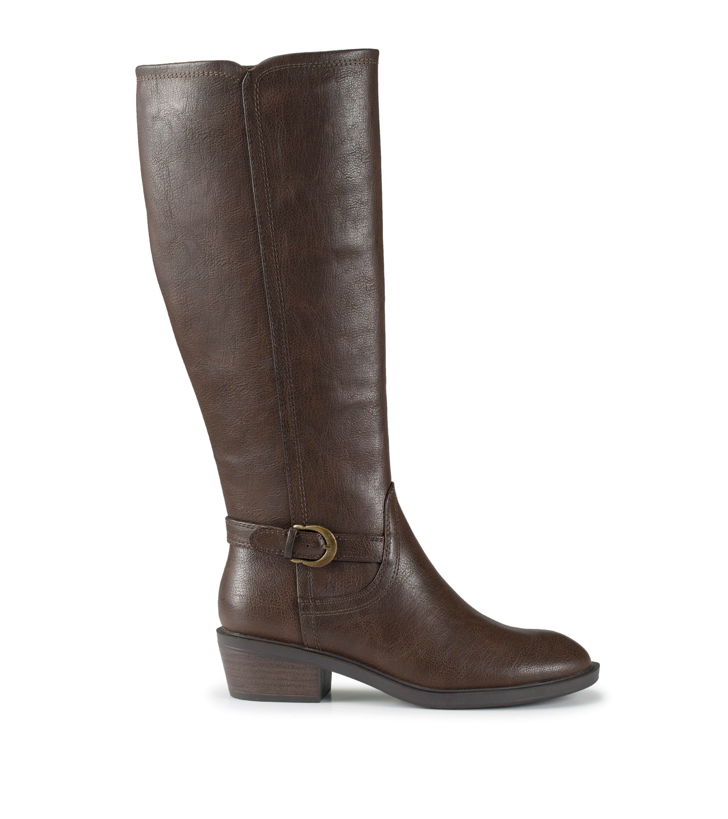 Baretraps Nena Wide Calf Riding Boot Dark Brown