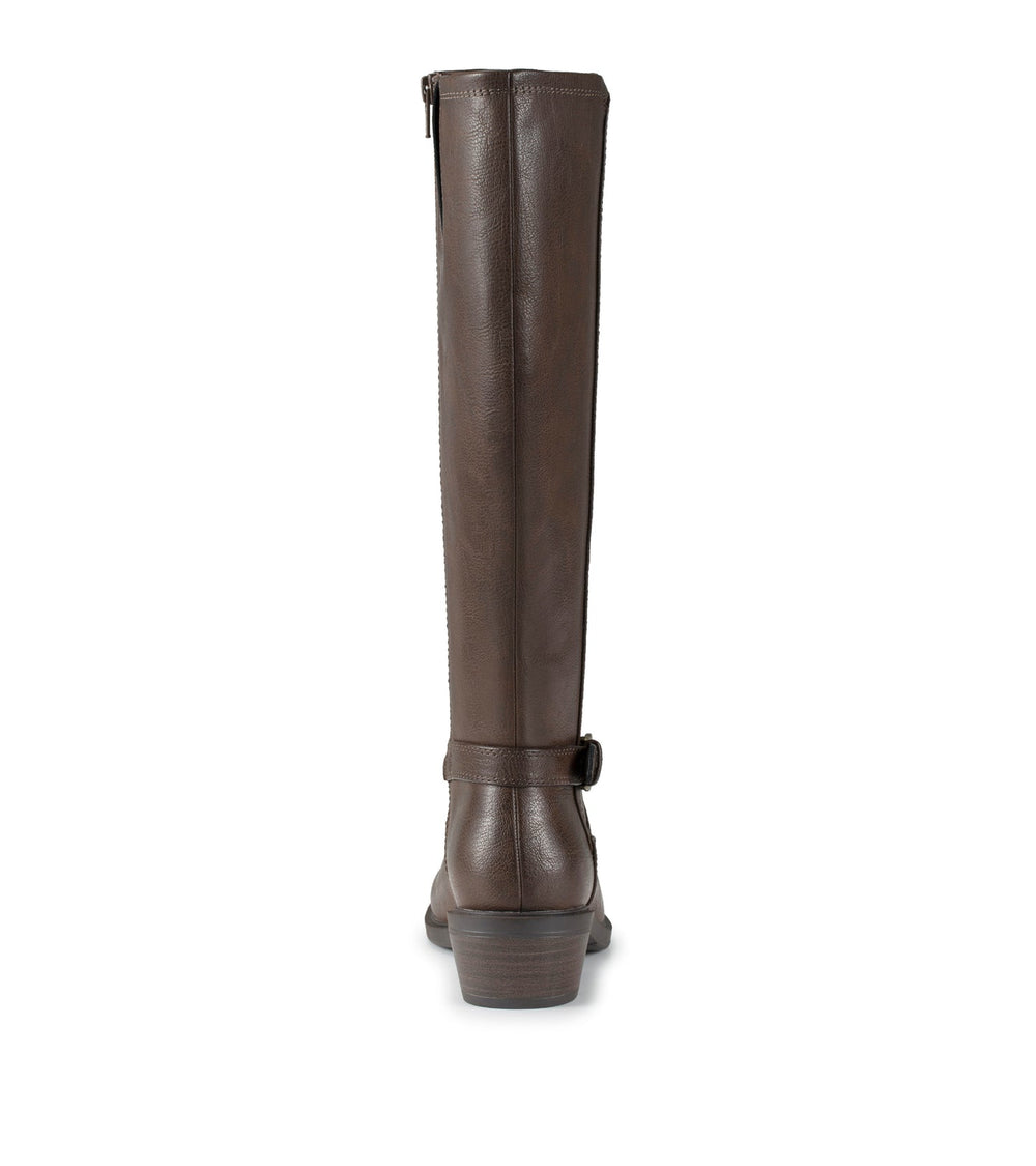 Baretraps Nena Wide Calf Riding Boot Dark Brown