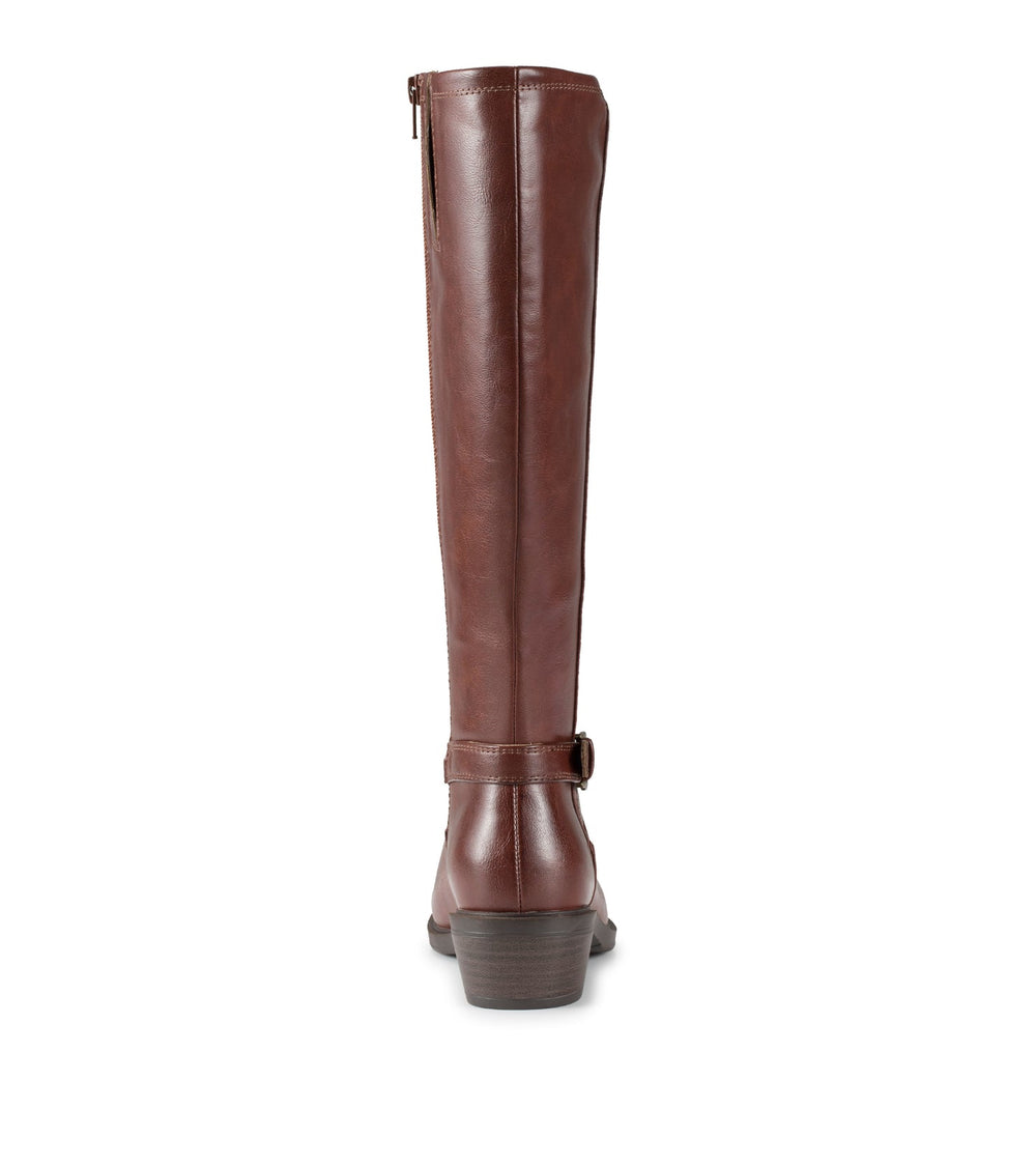 Baretraps Nena Wide Calf Riding Boot Mahogany