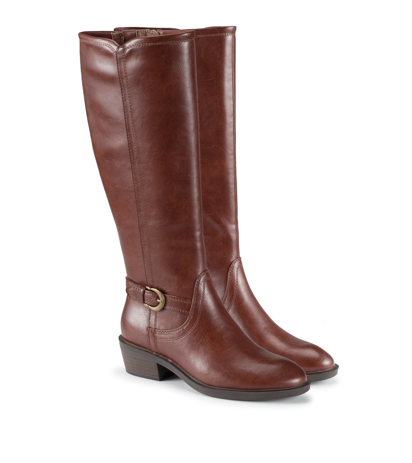 Baretraps Nena Wide Calf Riding Boot Mahogany