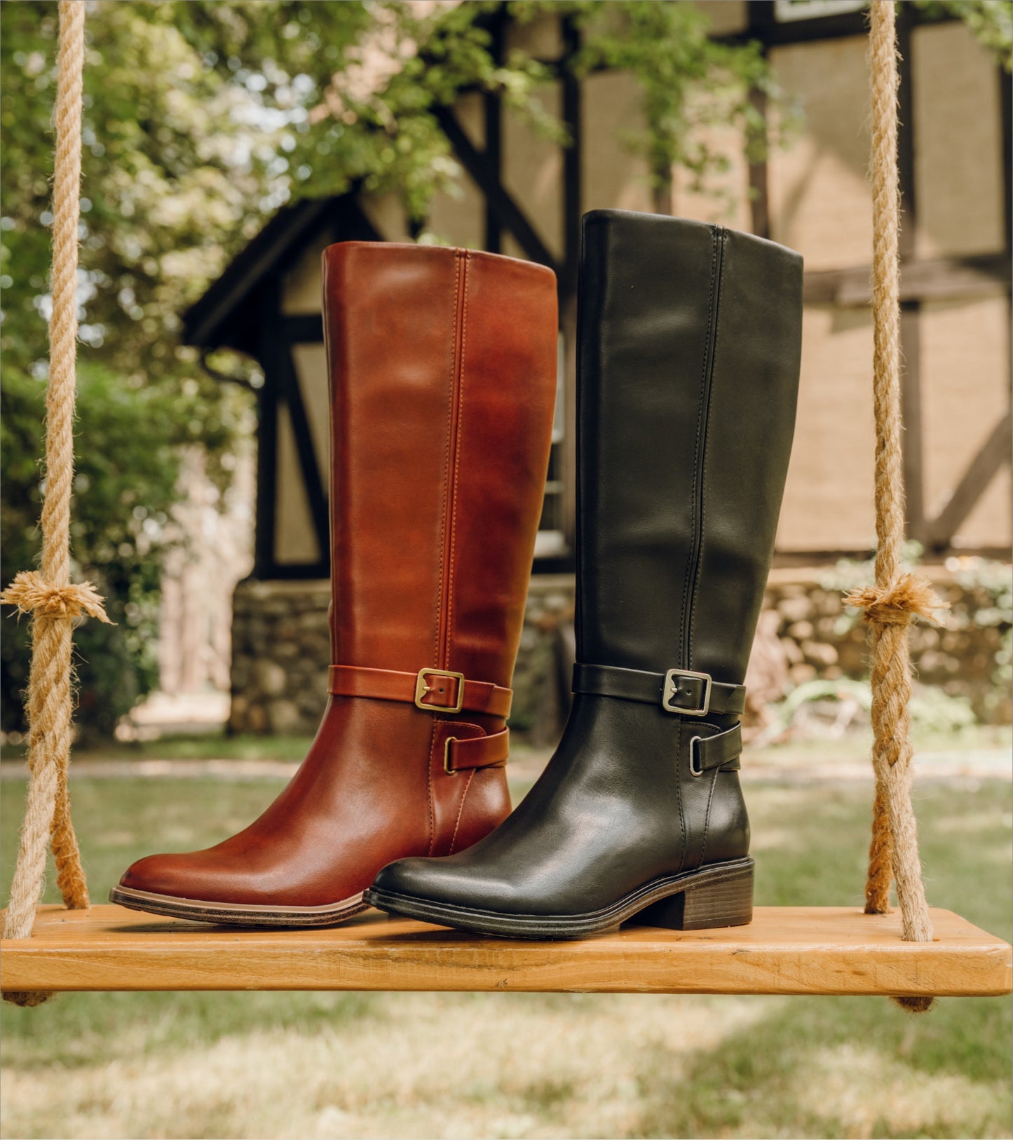 Baretraps Audria Tall Boot Mahogany