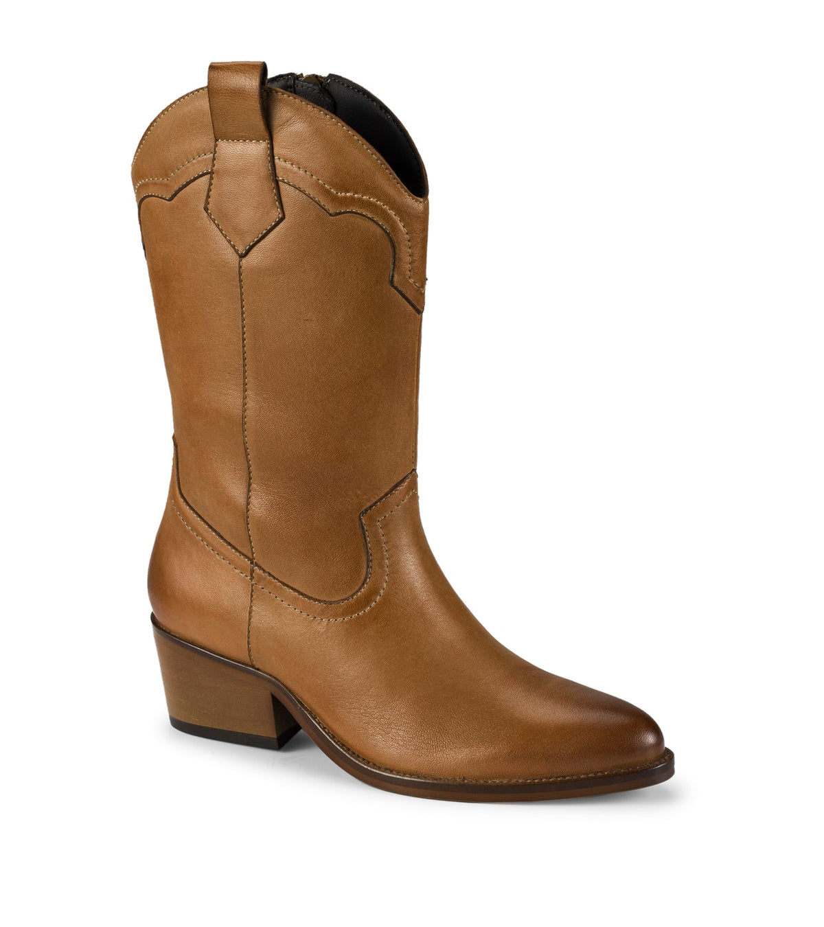 Baretraps Nita Western Boot Cognac Leather