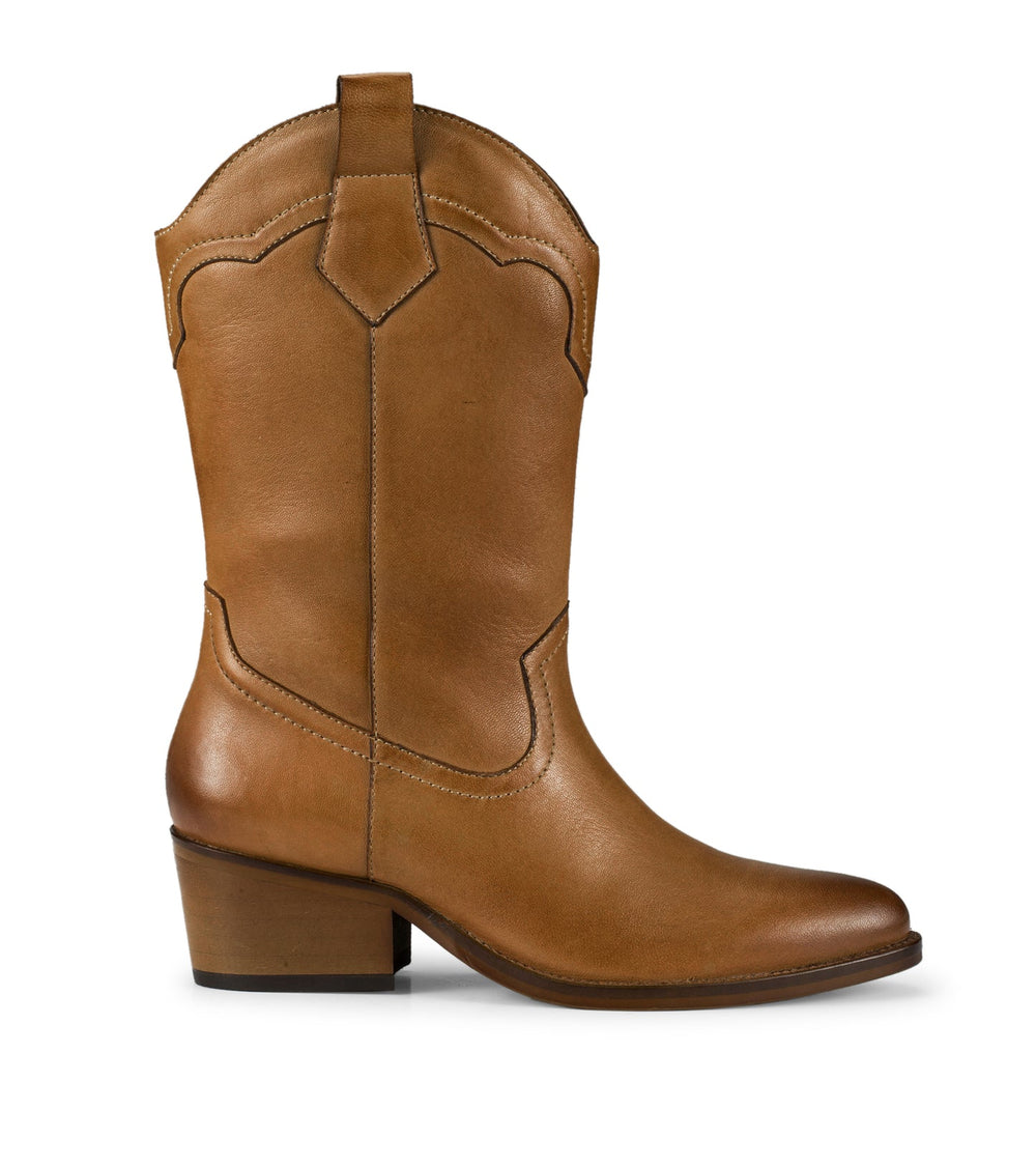 Baretraps Nita Western Boot Cognac Leather