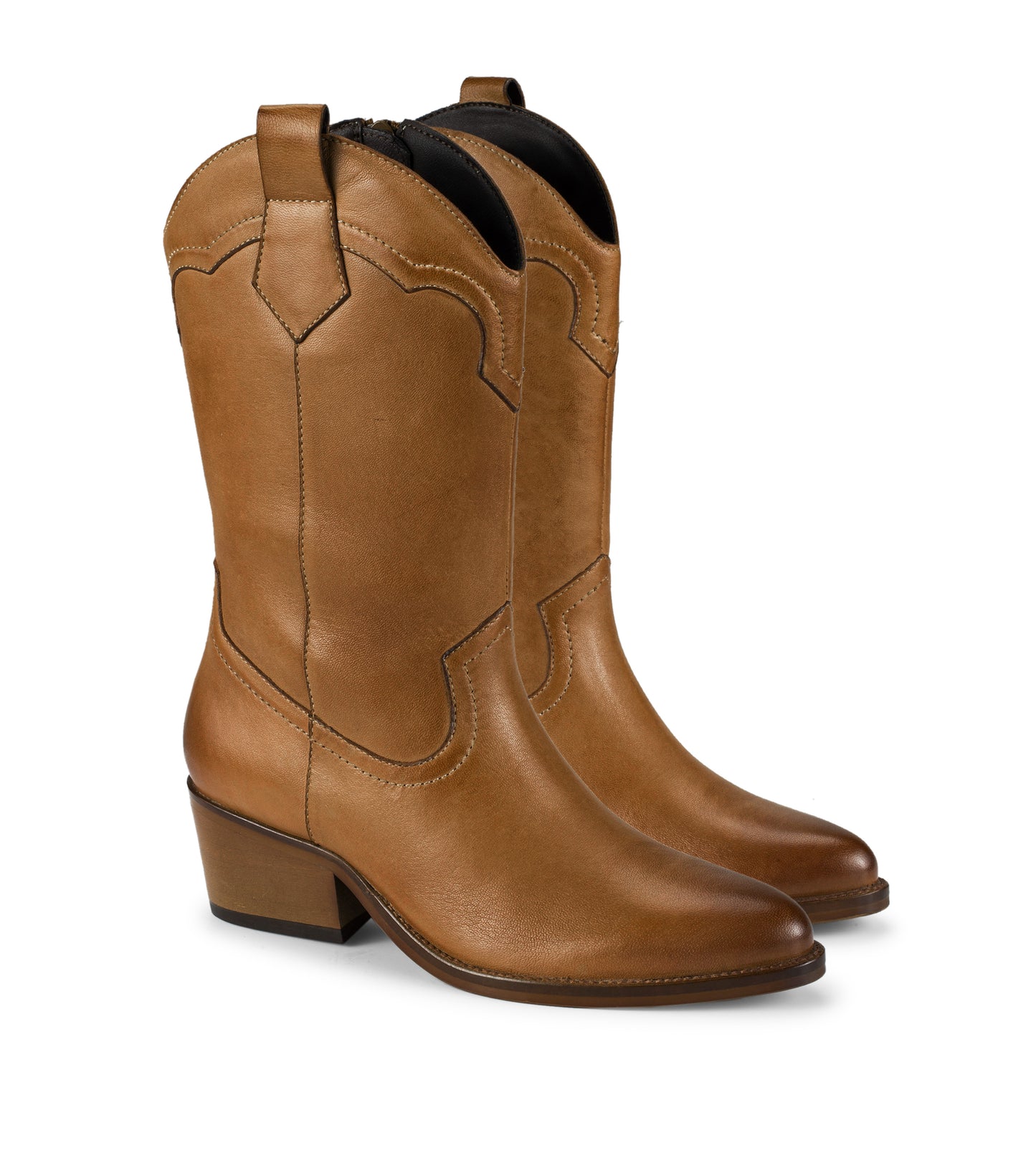 Baretraps Nita Western Boot Cognac Leather