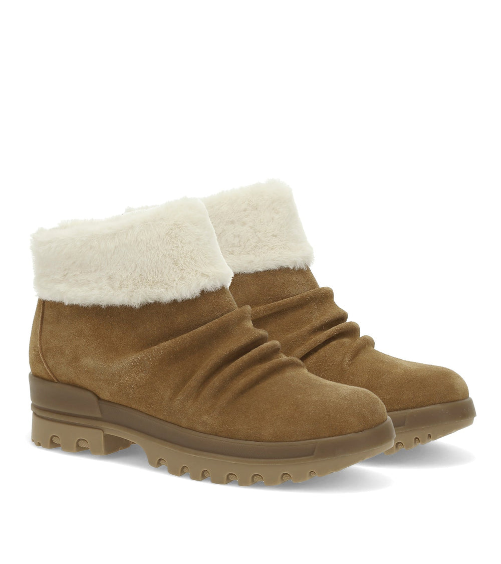 Baretraps Nuri Cold Weather Bootie Cognac Suede