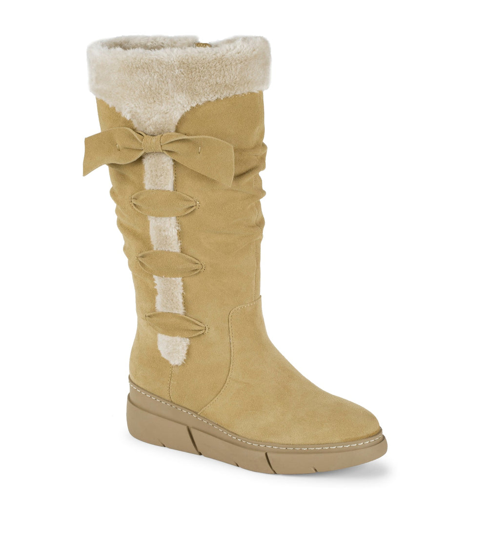 Baretraps Larenna Tall Wedge Boot Whiskey Suede