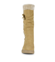 Baretraps Larenna Tall Wedge Boot Whiskey Suede