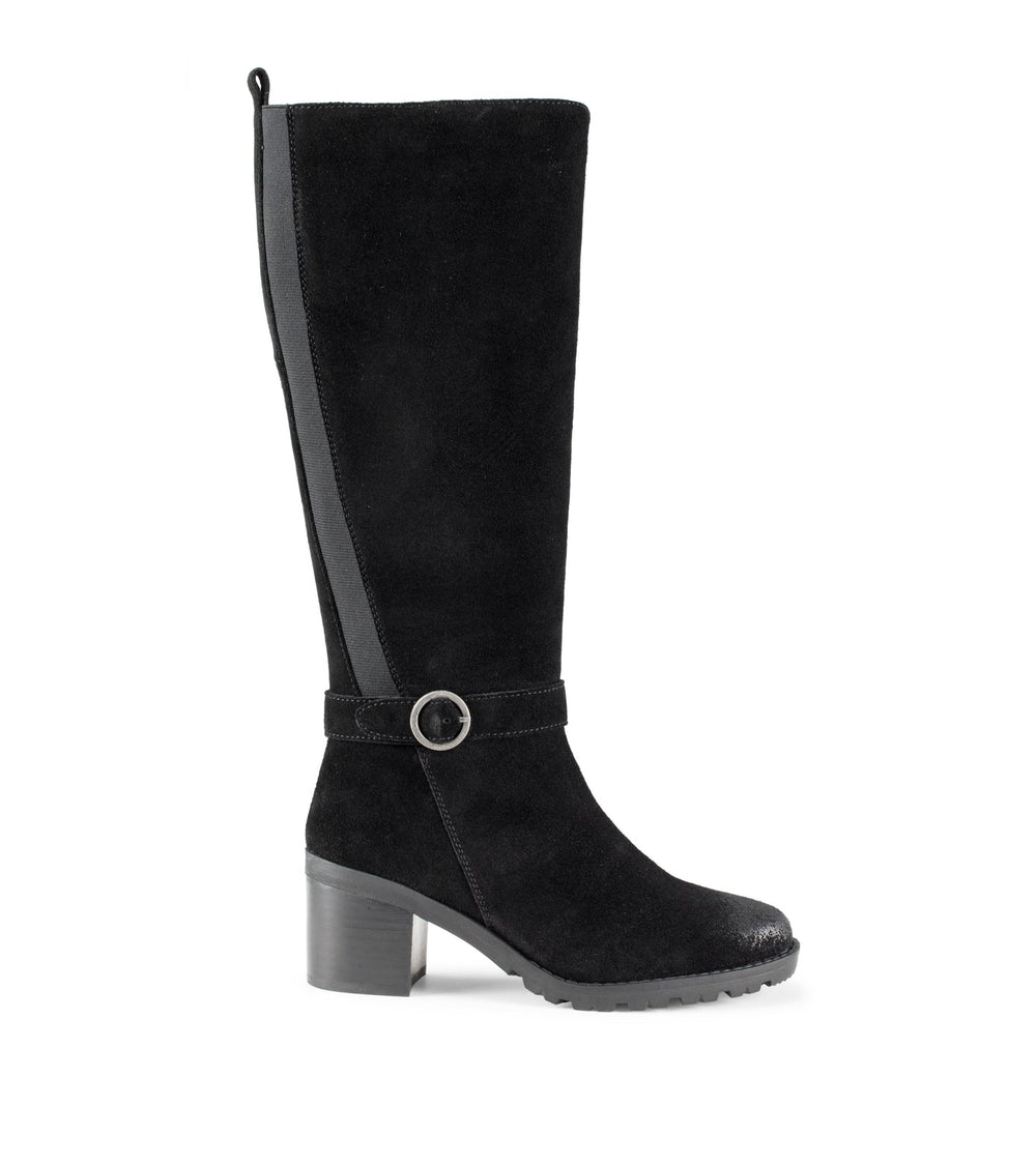 Baretraps Della Tall Boot Black Suede