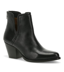 Baretraps Nanny Block Heel Bootie Black Leather
