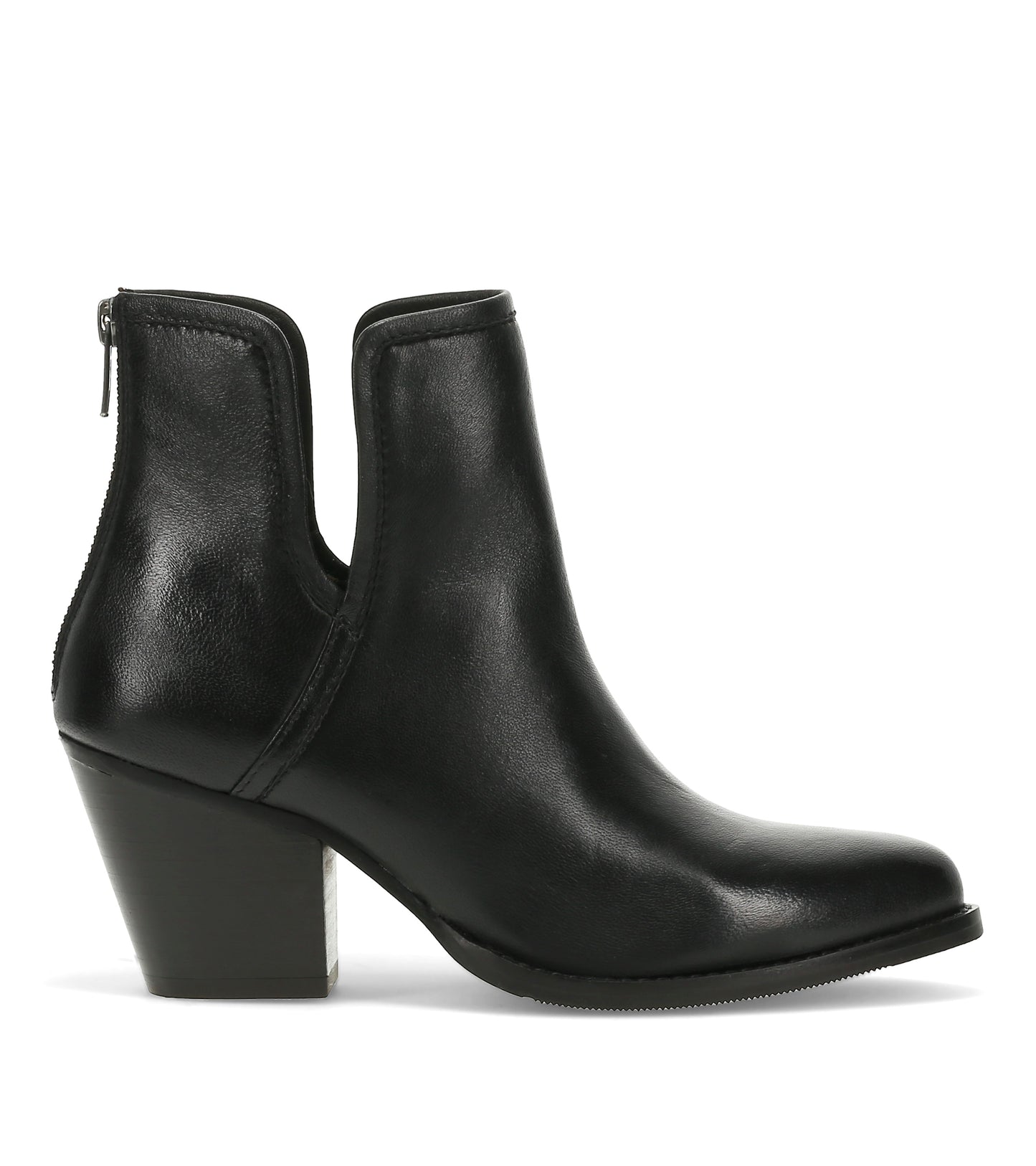 Baretraps Nanny Block Heel Bootie Black Leather