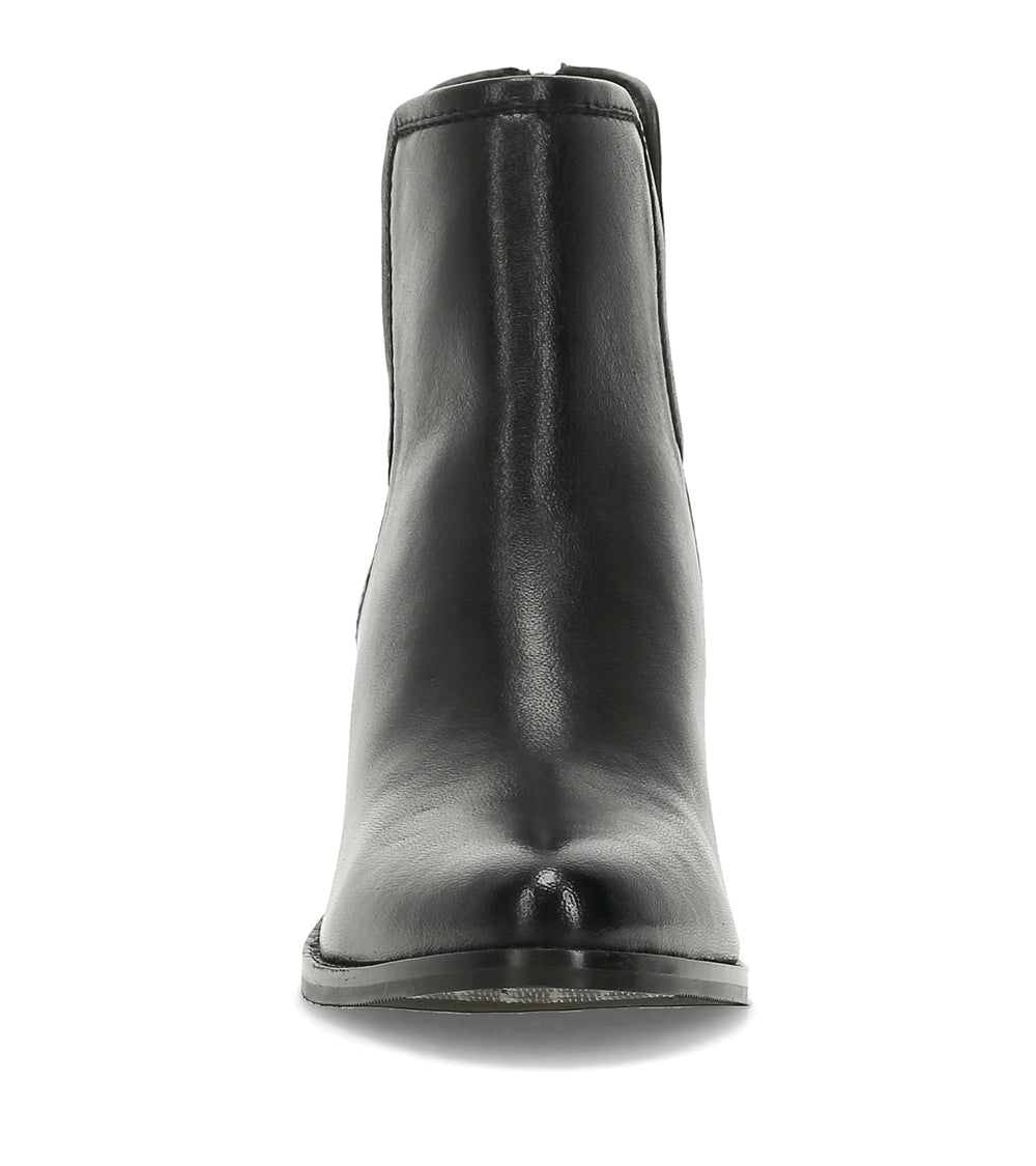 Baretraps Nanny Block Heel Bootie Black Leather