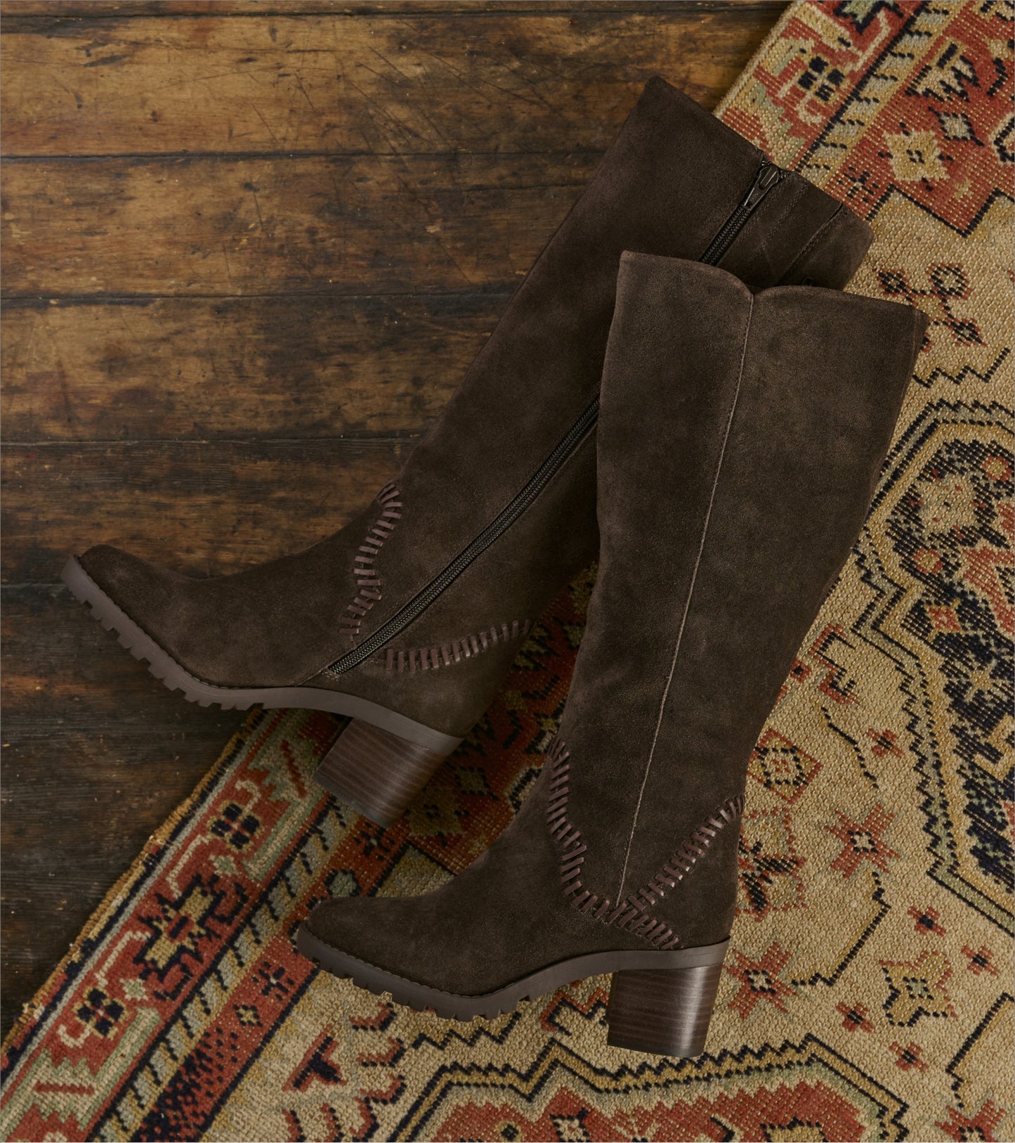 Baretraps Darcie Tall Boot Dark Brown Suede