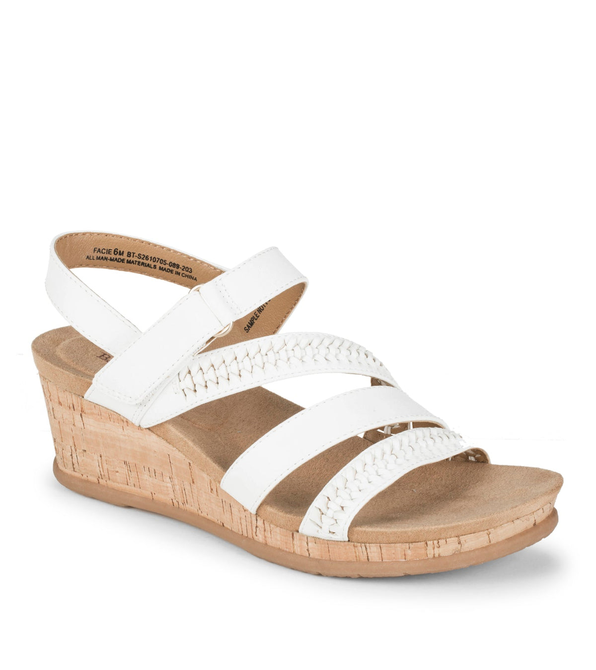 Baretraps Facie Wedge Sandal White