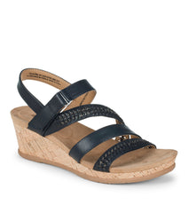 Baretraps Facie Wedge Sandal Navy