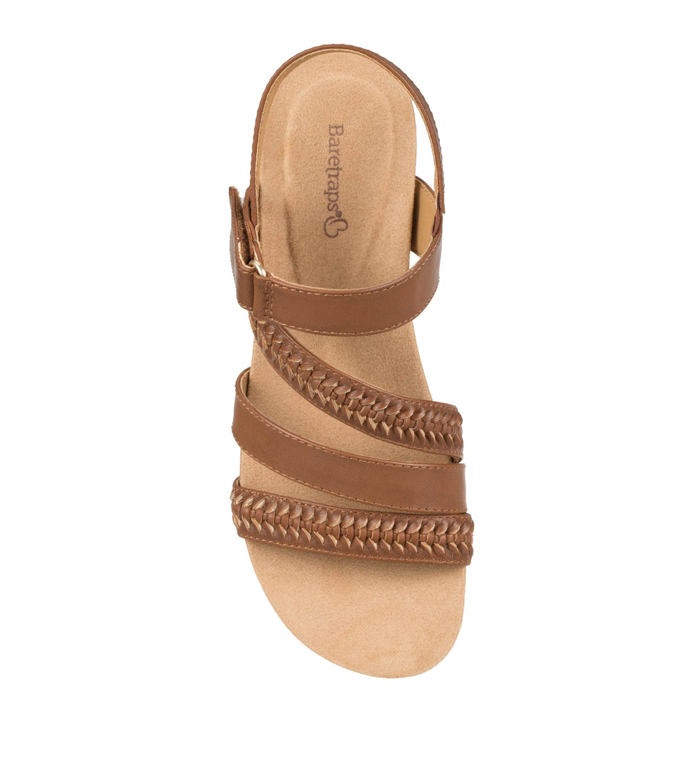Baretraps Facie Wedge Sandal Dark Beechnut