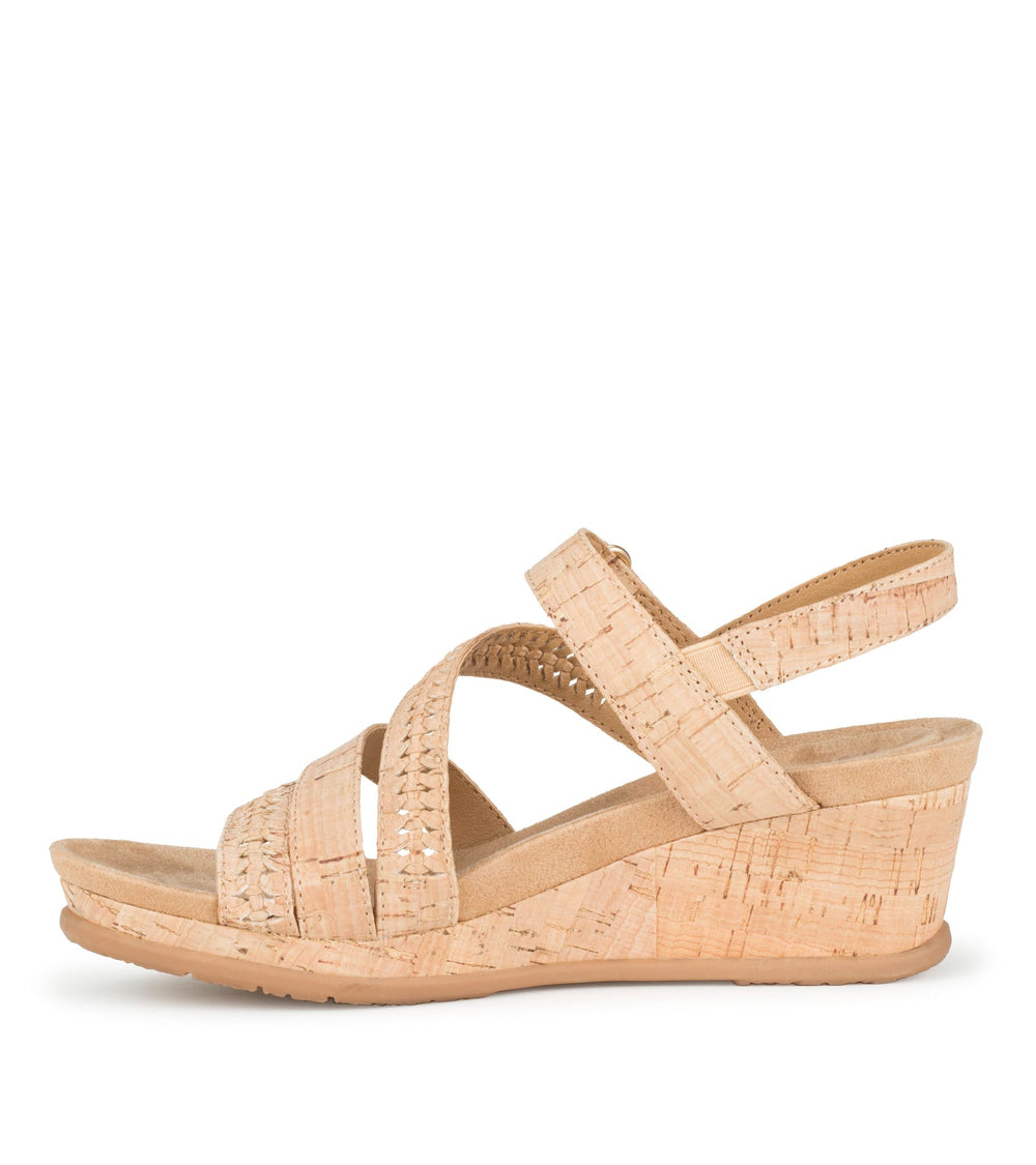 Baretraps Facie Wedge Sandal Natural