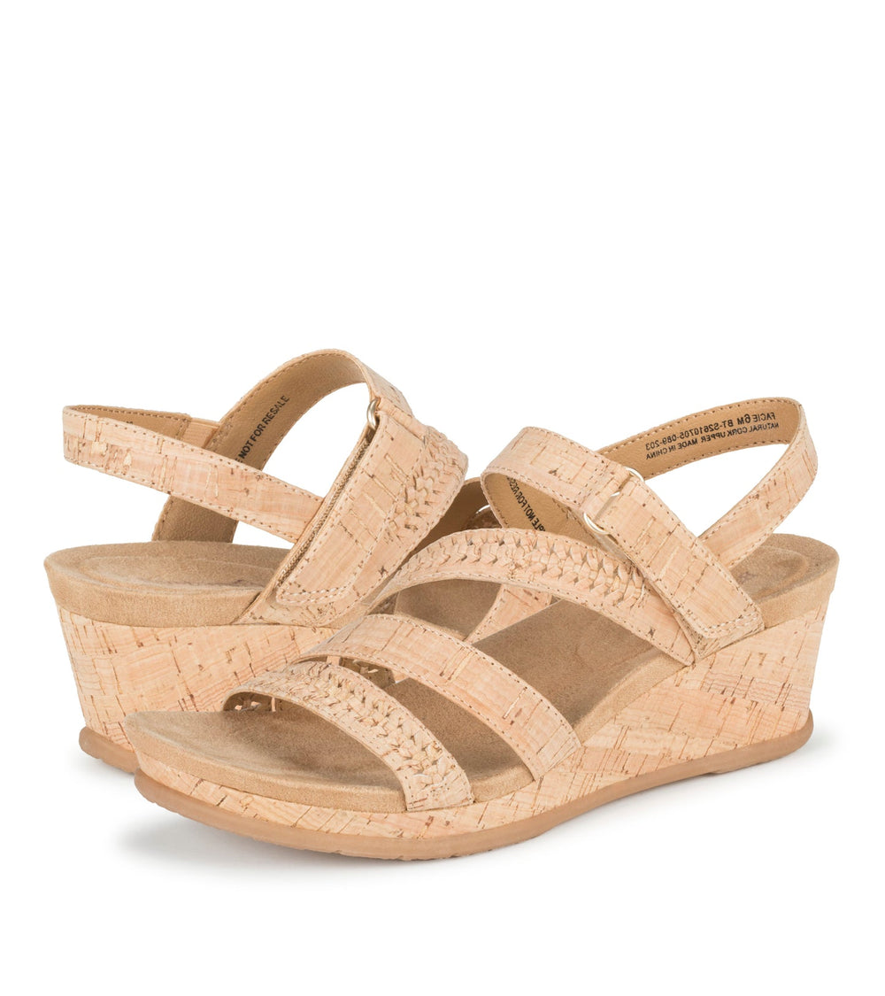 Baretraps Facie Wedge Sandal Natural
