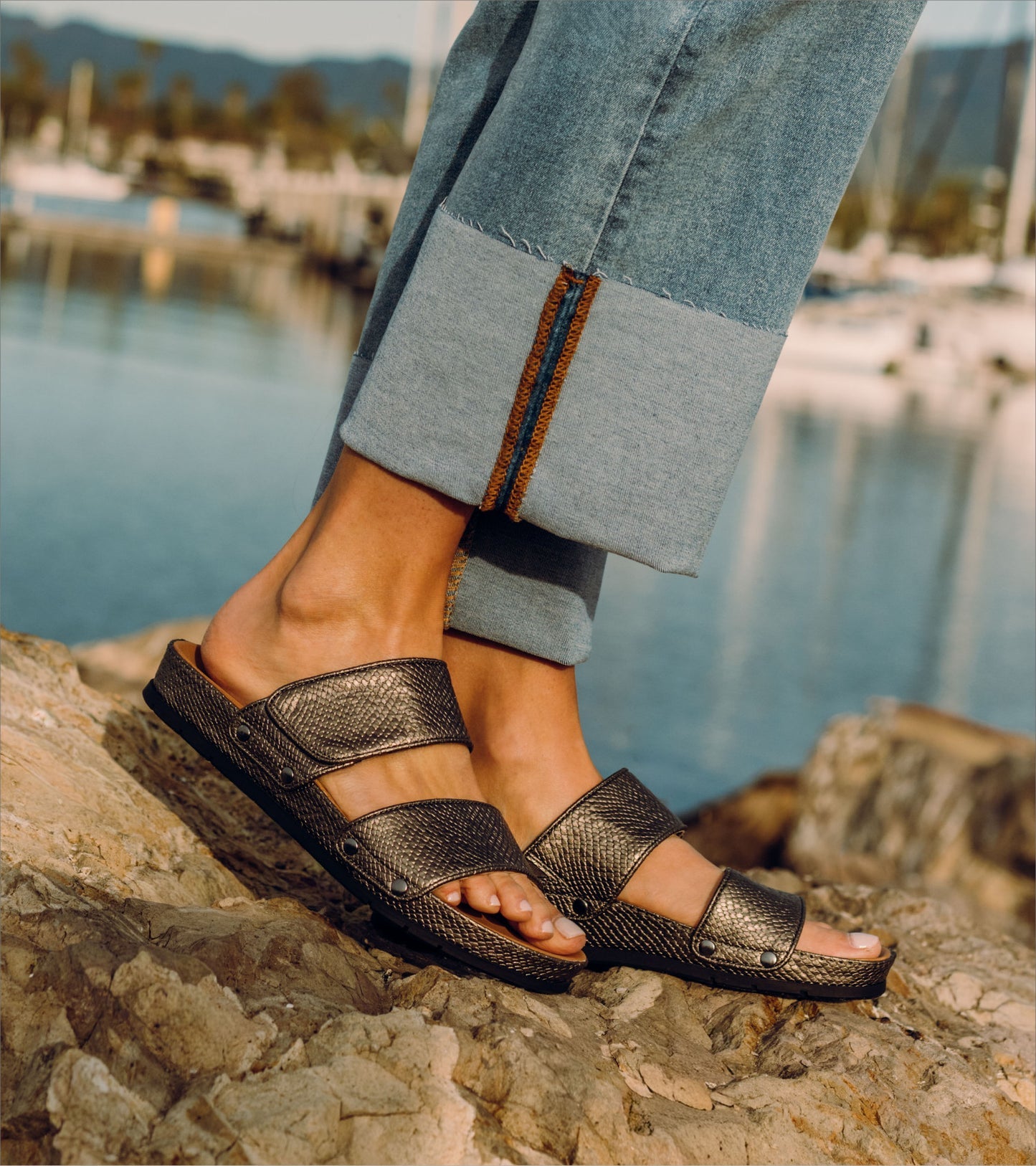 Baretraps Wilana Slide Sandal Pewter