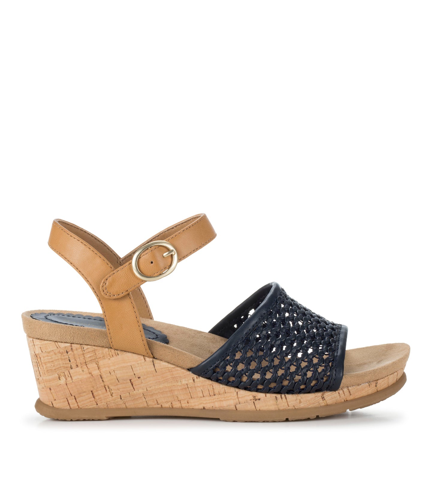 Baretraps Fernelle Wedge Sandal Navy Blue