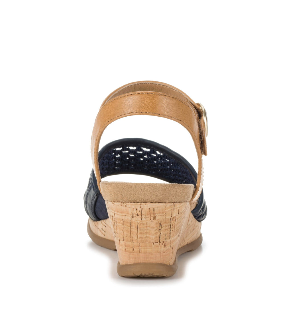 Baretraps Fernelle Wedge Sandal Navy Blue