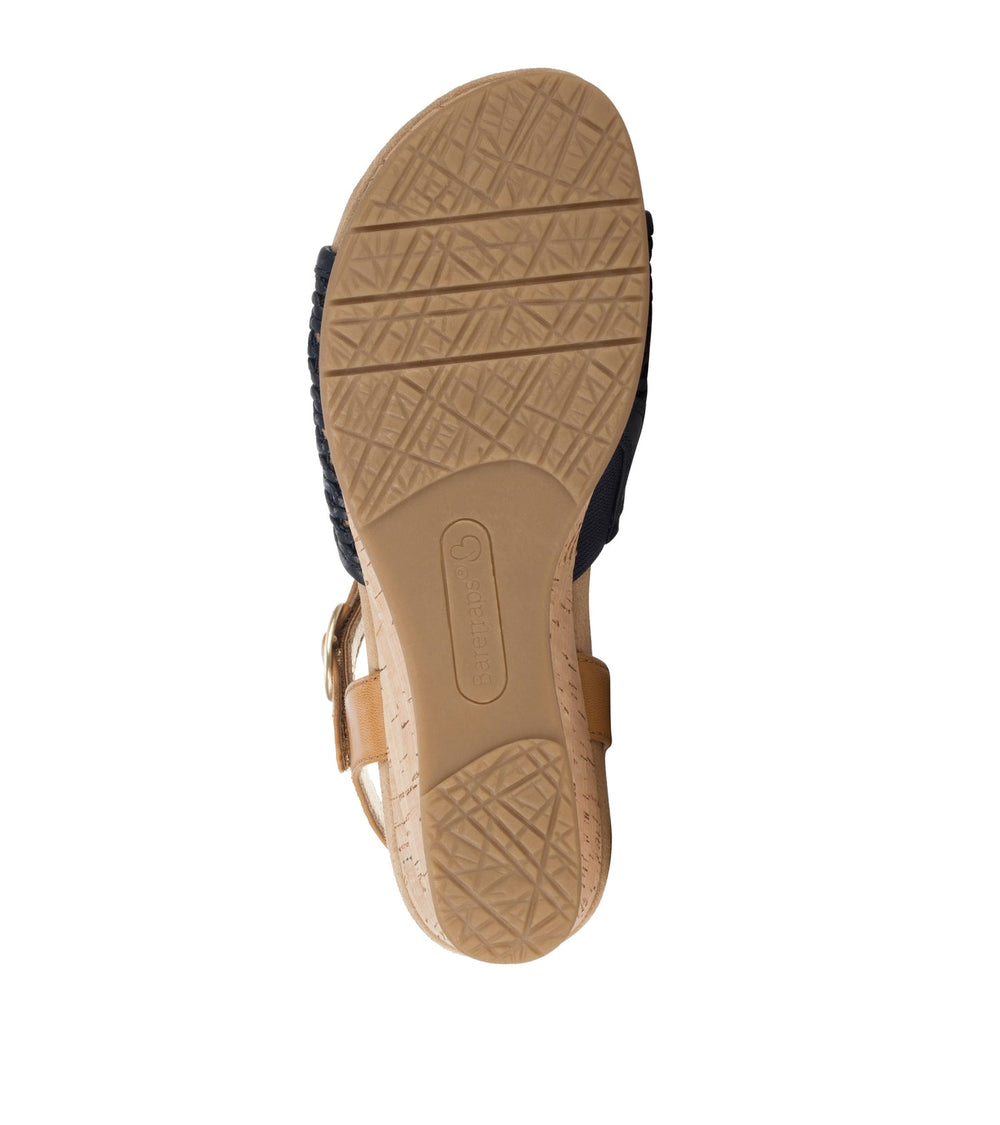 Baretraps Fernelle Wedge Sandal Navy Blue