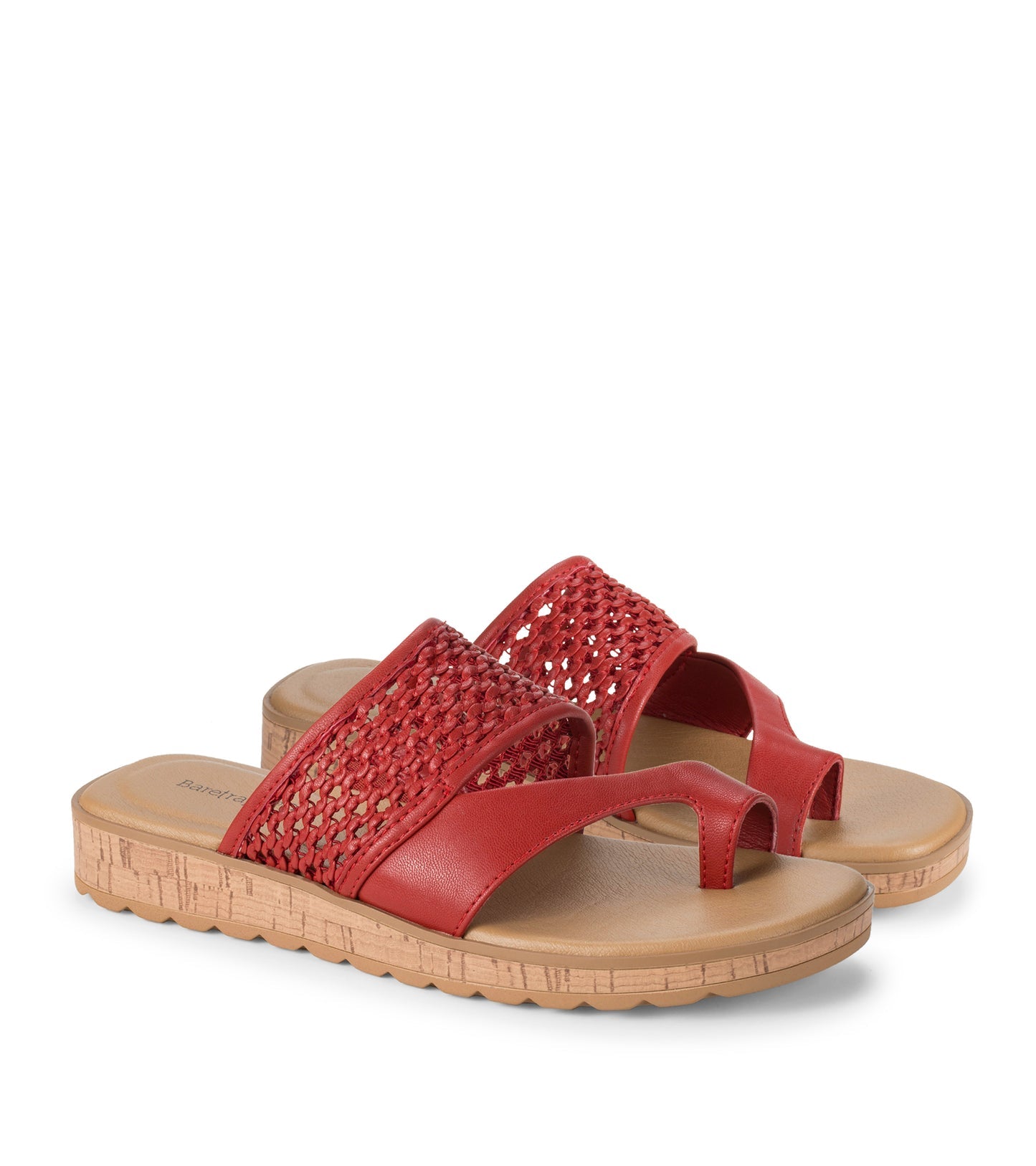 Baretraps Gibby Slide Sandal Cherry Red