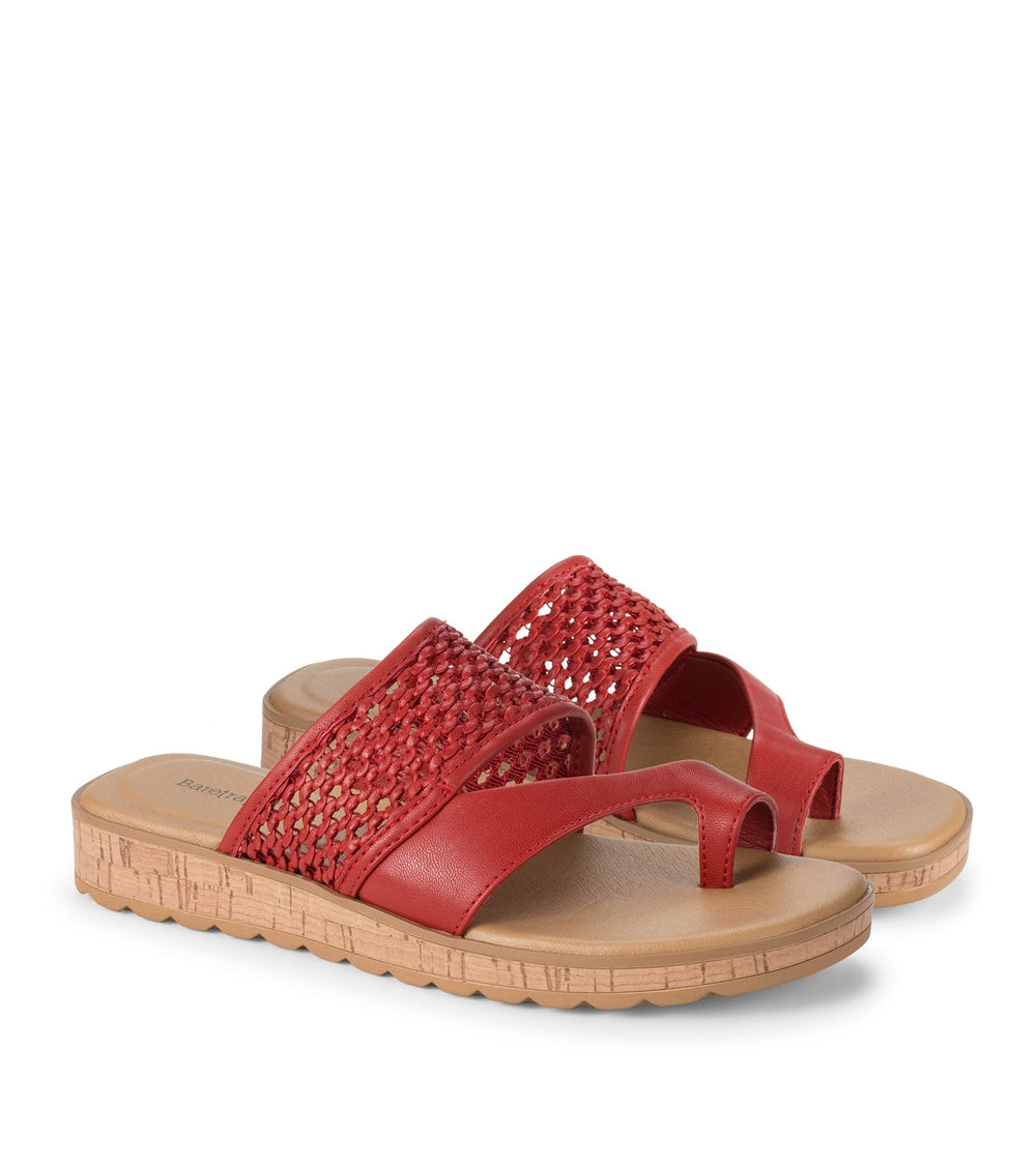 Baretraps Gibby Slide Sandal Cherry Red