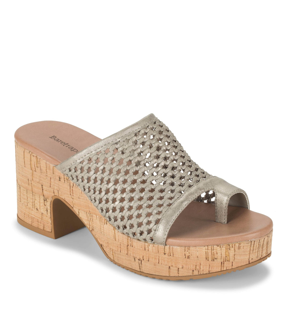 Baretraps Michaela Block Heel Sandal Champagne