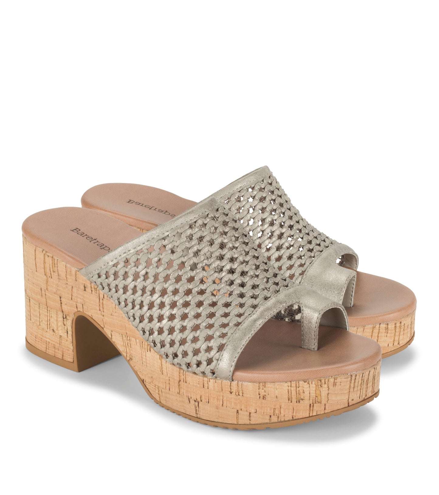 Baretraps Michaela Block Heel Sandal Champagne
