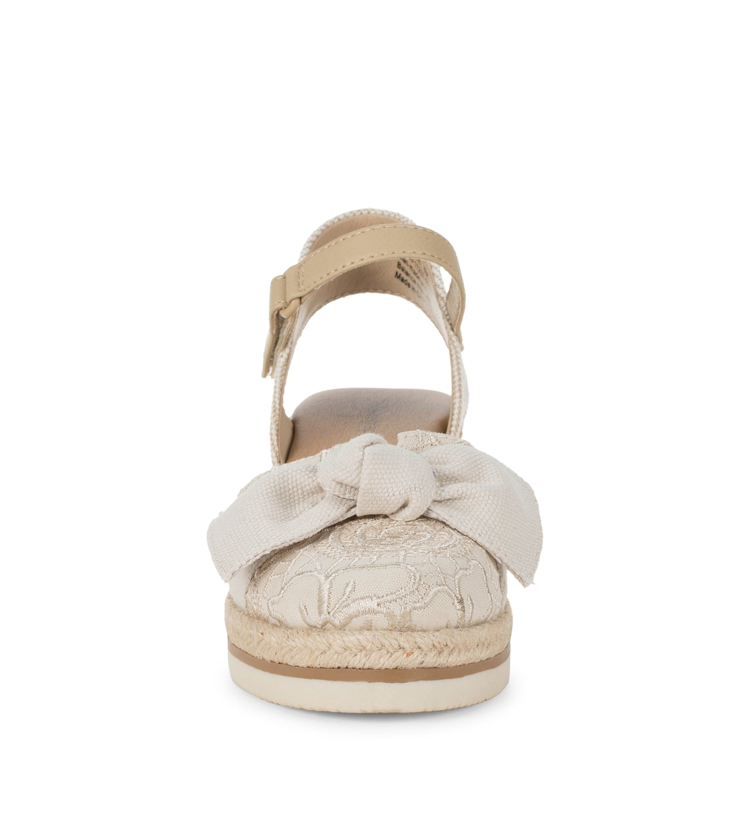 Baretraps Arabelle Closed Toe Wedge Sandal Cream