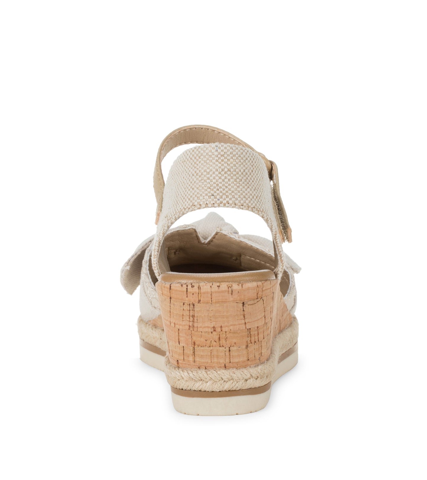 Baretraps Arabelle Closed Toe Wedge Sandal Cream