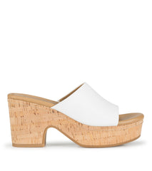 Baretraps Teah Wedge Slide Sandal White