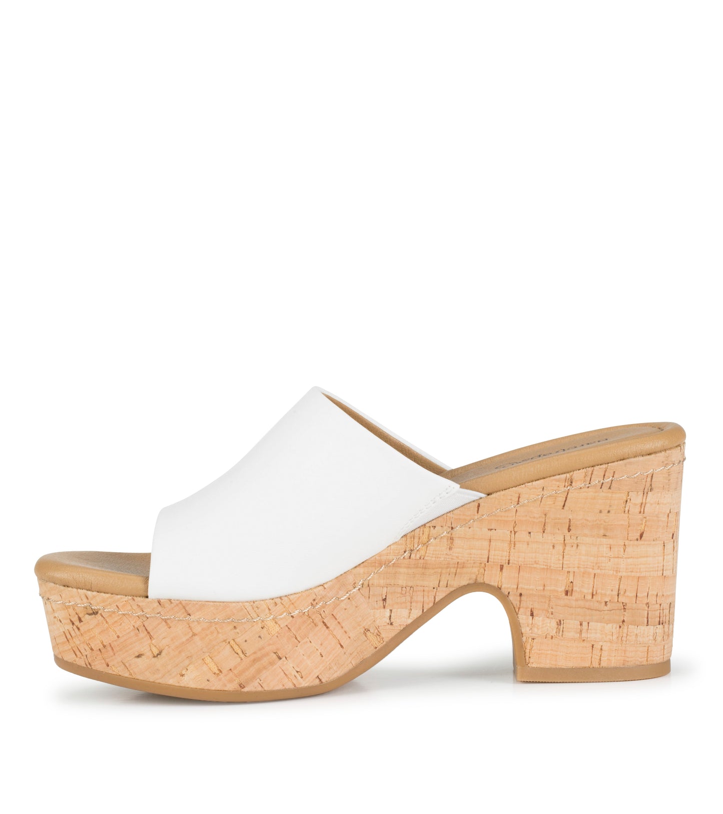 Baretraps Teah Wedge Slide Sandal White
