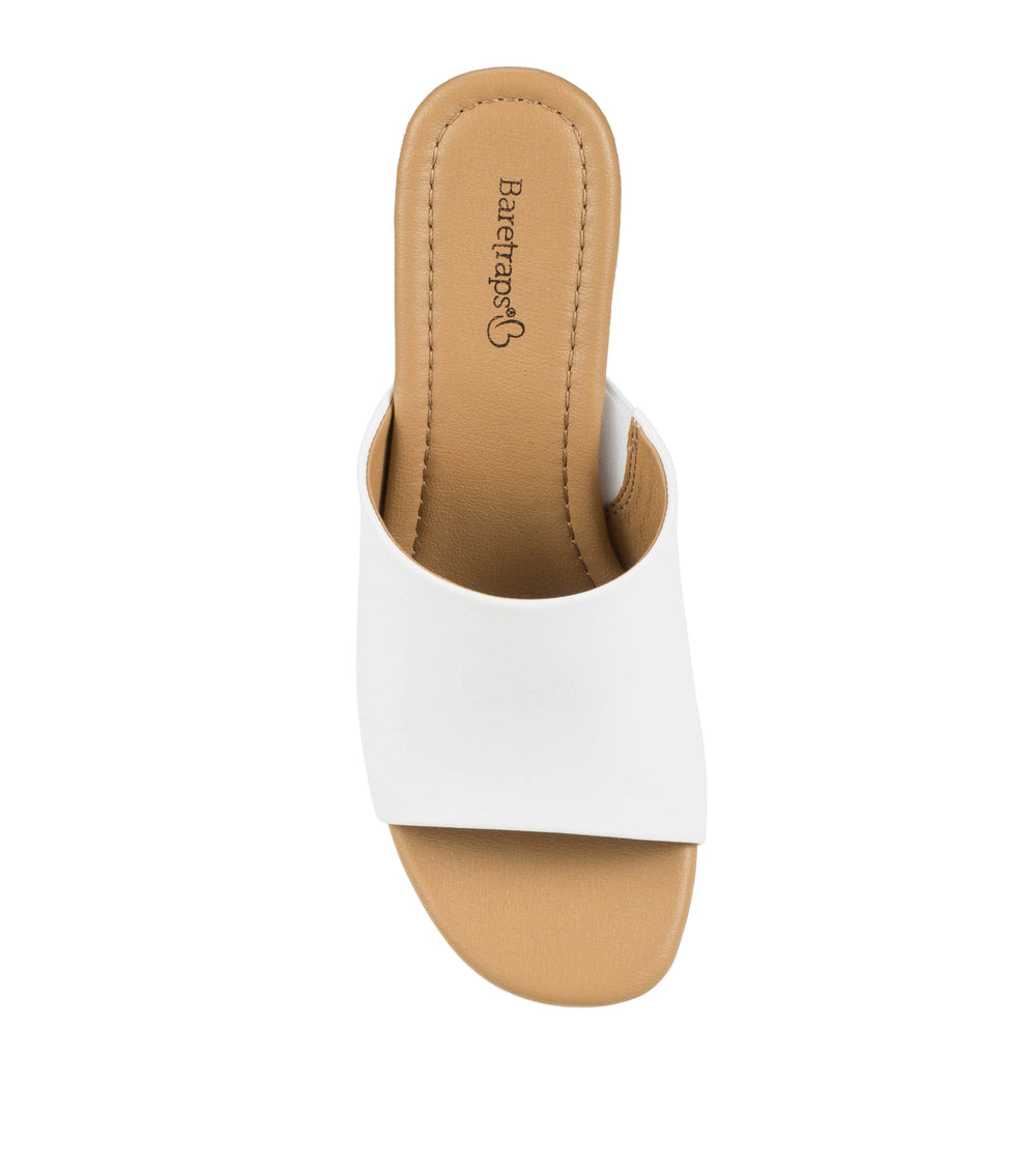 Baretraps Teah Wedge Slide Sandal White