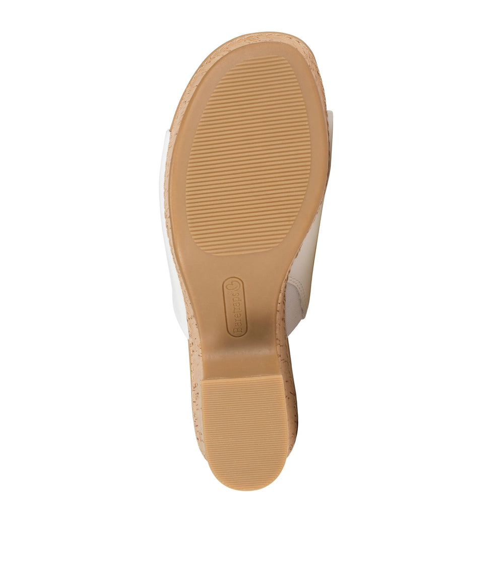 Baretraps Teah Wedge Slide Sandal White