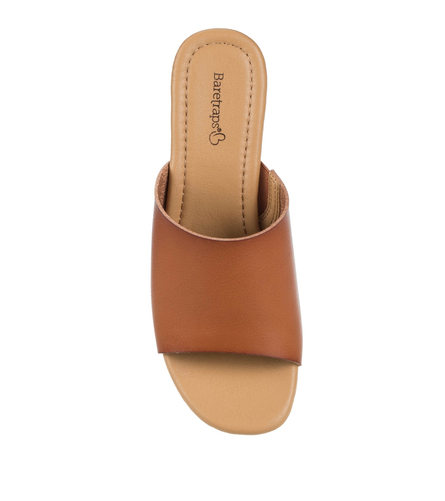 Baretraps Teah Wedge Slide Sandal Dark Caramel