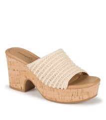 Baretraps Teah Wedge Slide Sandal Natural