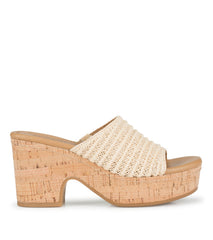 Baretraps Teah Wedge Slide Sandal Natural