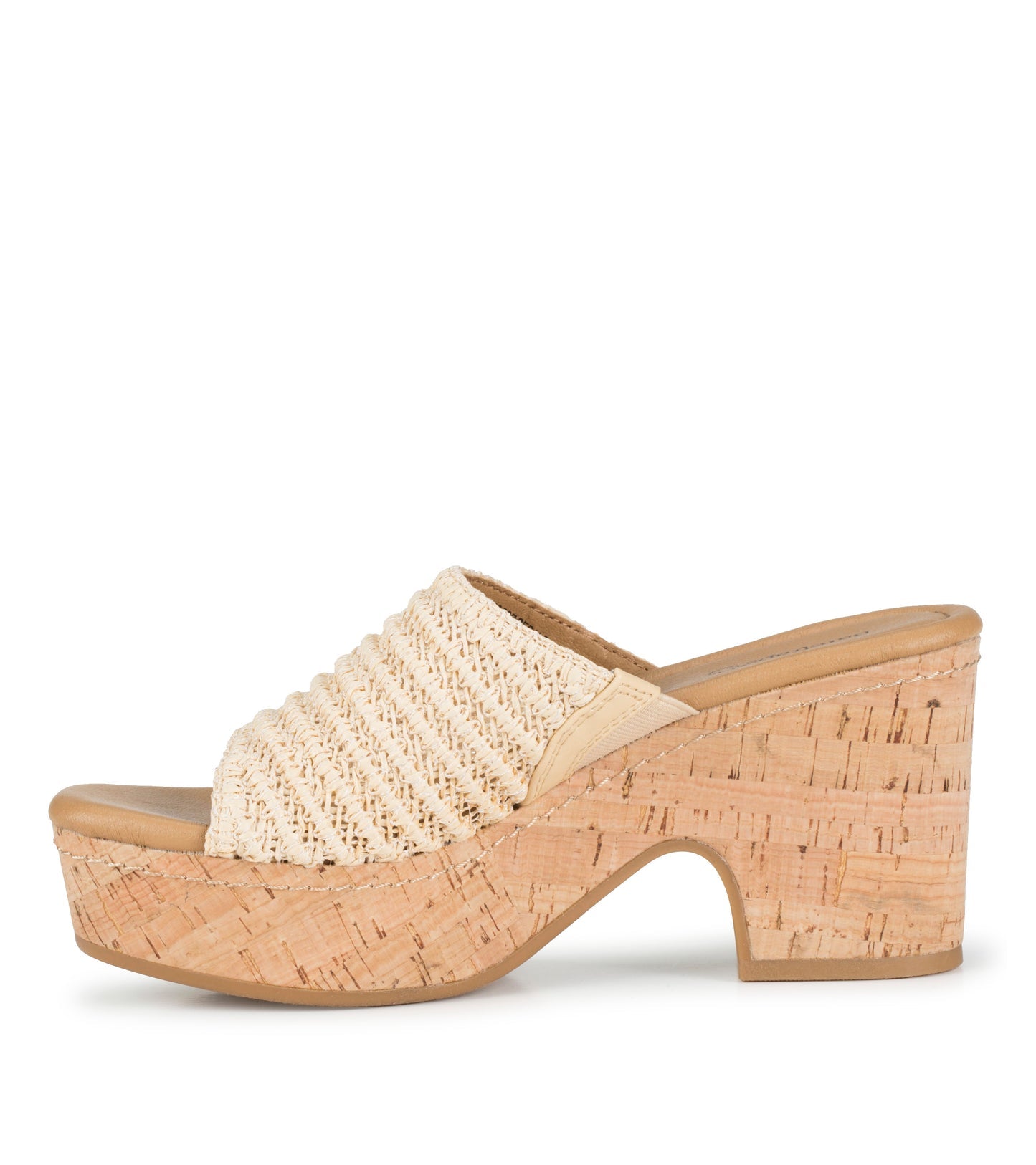 Baretraps Teah Wedge Slide Sandal Natural