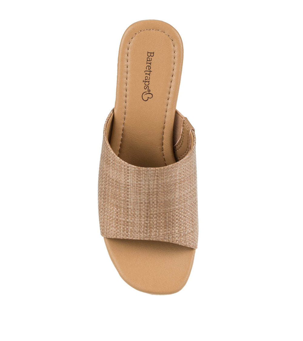 Baretraps Teah Wedge Slide Sandal Medium Brown
