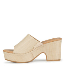 Baretraps Teah Wedge Slide Sandal Natural Multi