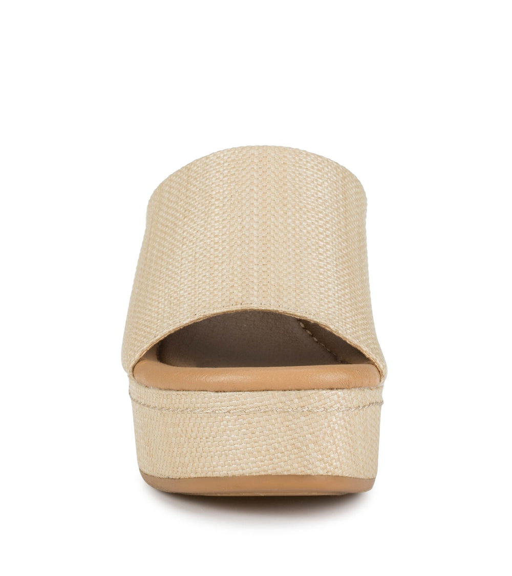Baretraps Teah Wedge Slide Sandal Natural Multi