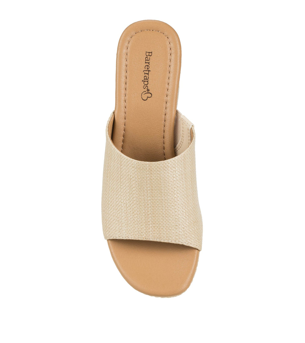 Baretraps Teah Wedge Slide Sandal Natural Multi