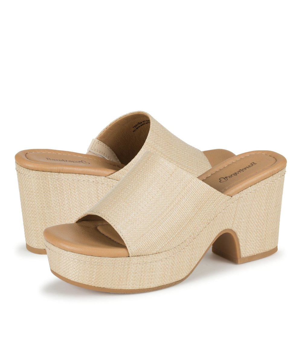 Baretraps Teah Wedge Slide Sandal Natural Multi