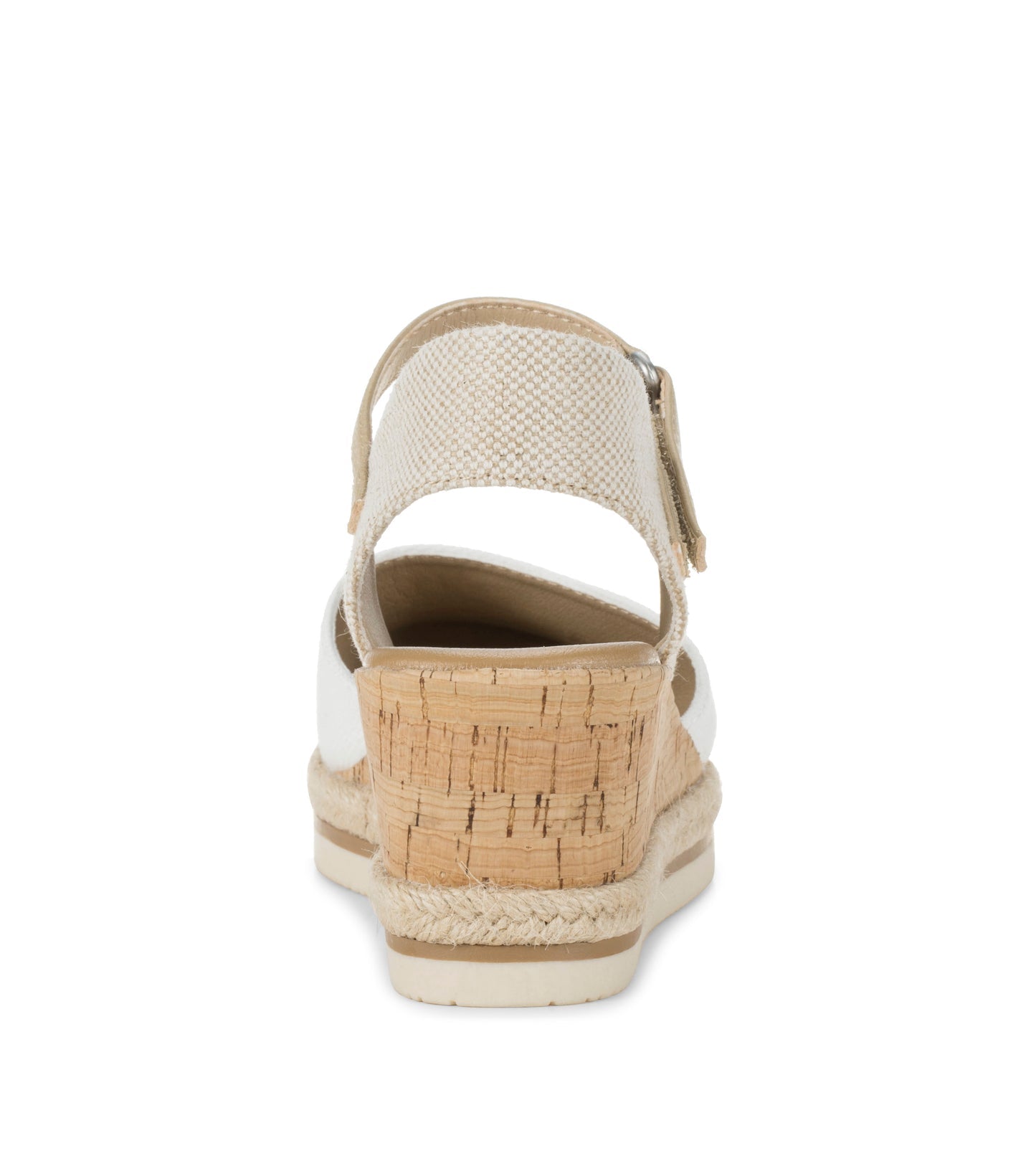 Baretraps Alycia Closed Toe Wedge Sandal White