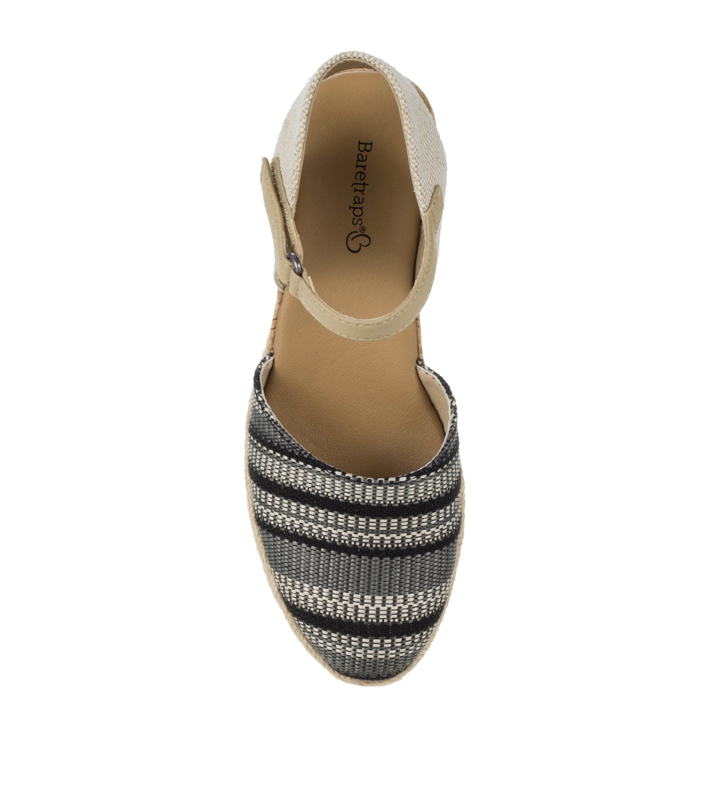 Baretraps Alycia Closed Toe Wedge Sandal Black Multi